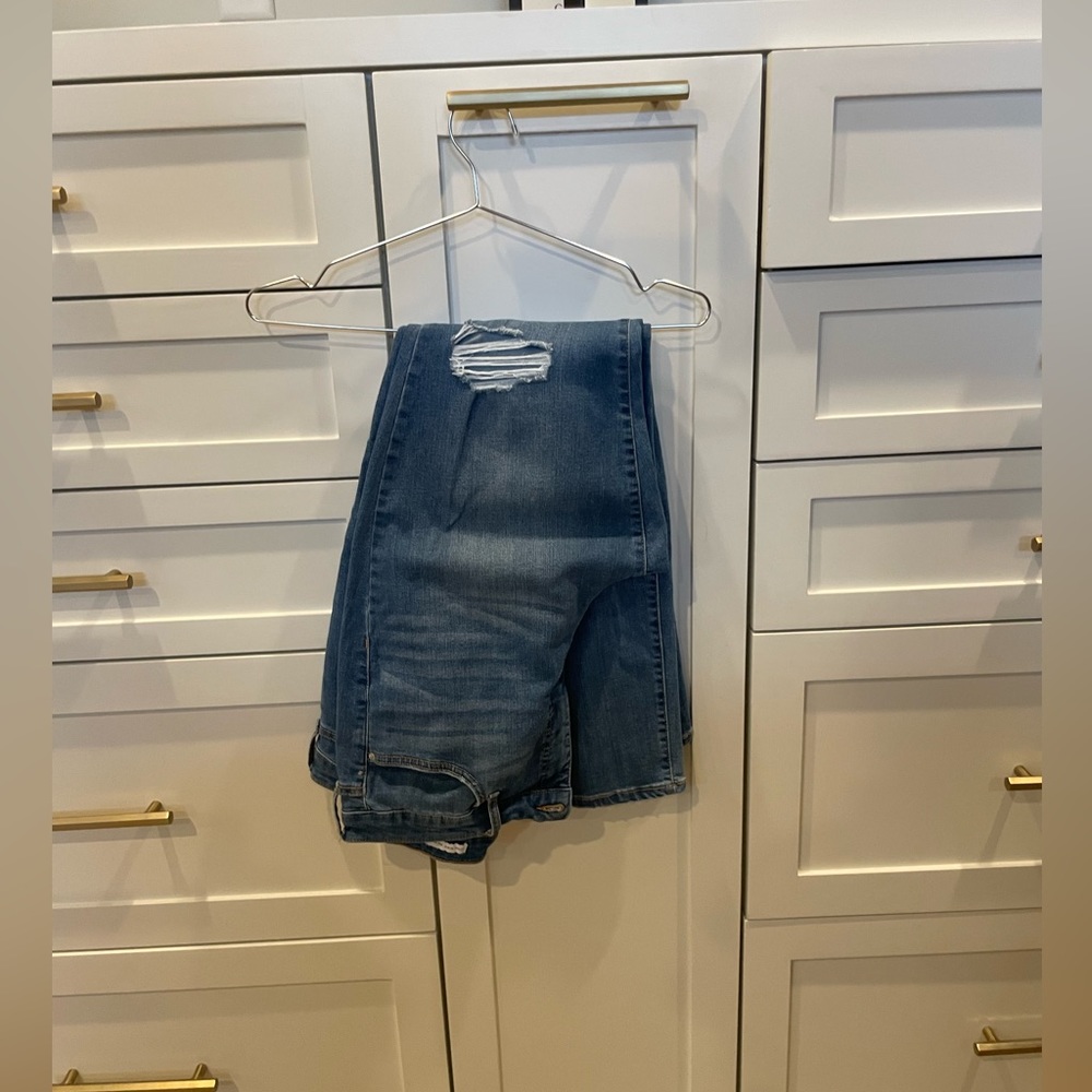 Frayed Jeans High Rise Skinny in 32